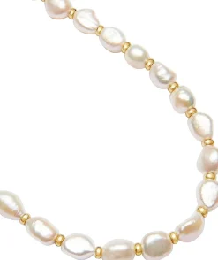 Nialaya Men's Baroque Necklace