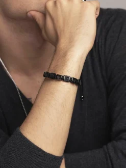 Men's Ceramic Flatbead Bracelet in>Nialaya Discount