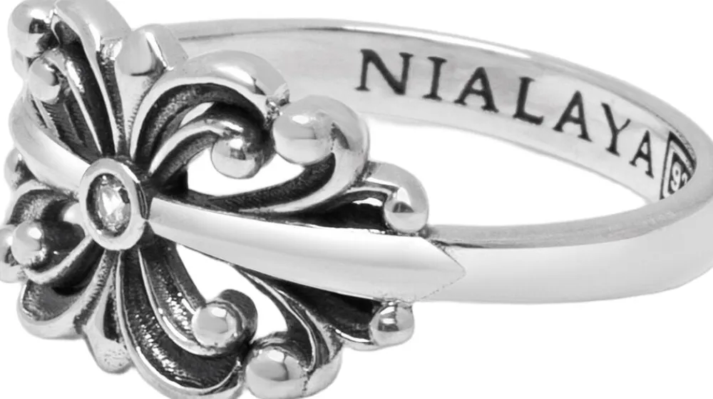 Men's Sterling Bloom Ring>Nialaya New