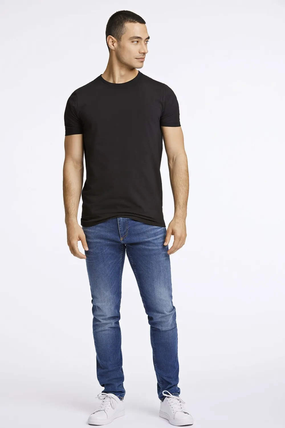 Lindbergh Mens stretch crew neck tee S/S