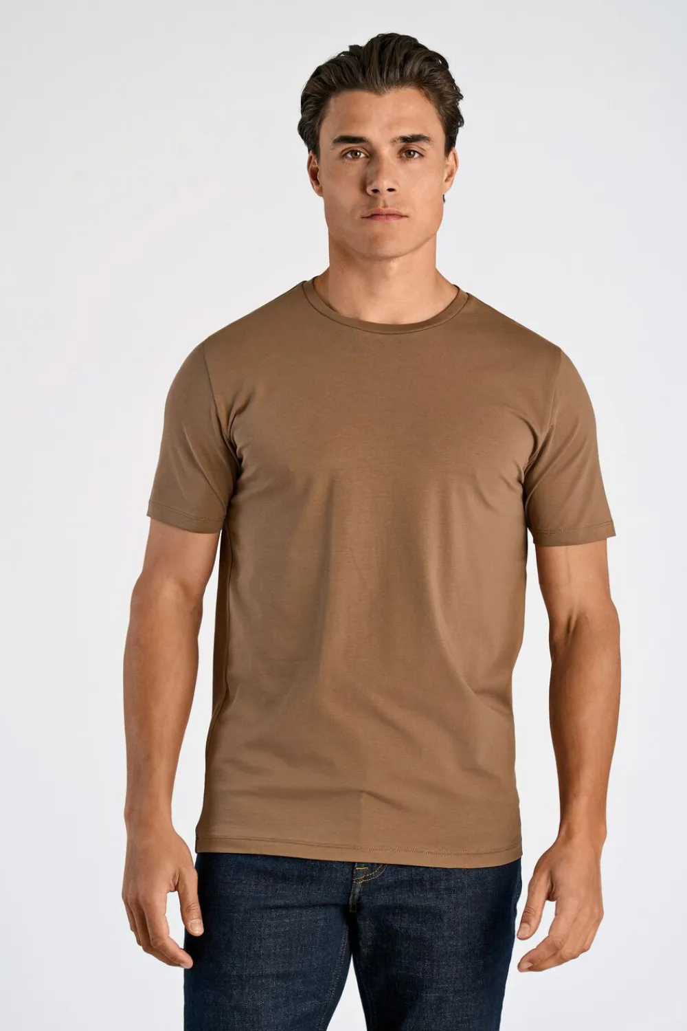 Lindbergh Mens stretch crew neck tee S/S