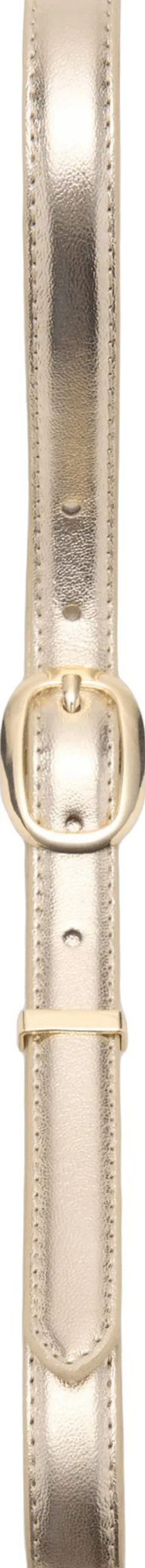 Dame MANGO Metallic belt with oval buckle