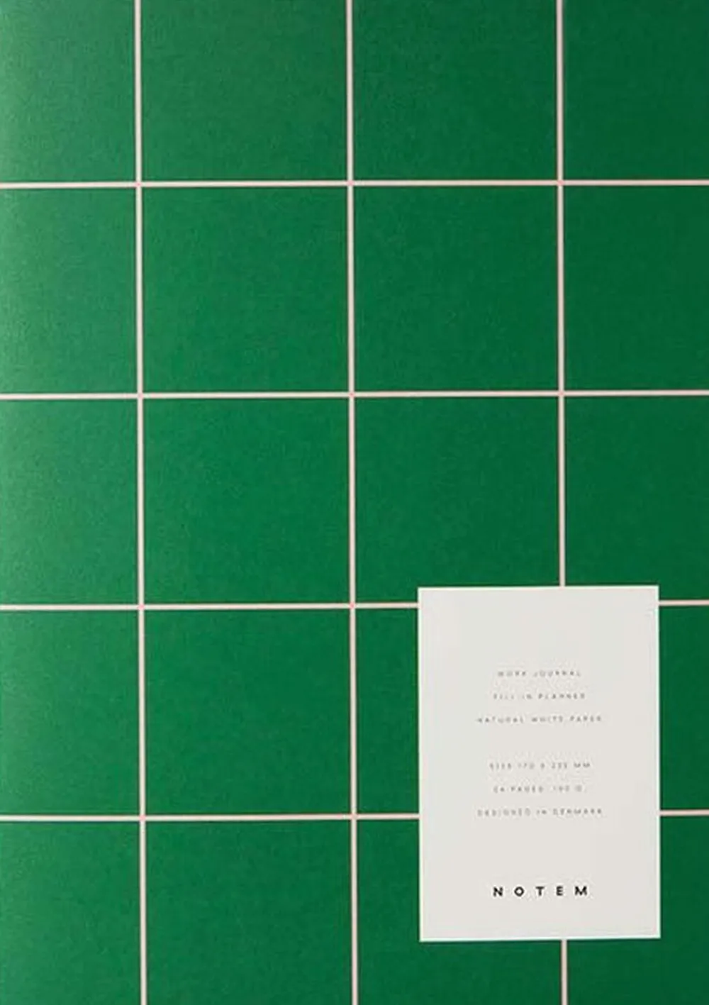 Notem MILO Work Journal, Green & Rose Hot