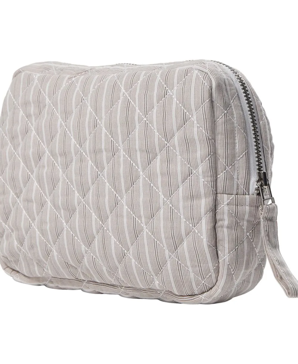 Magasin du Nord Collection Moira 3 G makeup bag Beige stripe Online