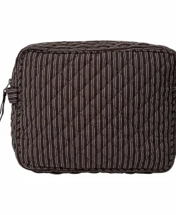 Magasin du Nord Collection Moira toilettaske Black Coffee Mørkebrun strib Clearance