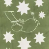 badehåndklæde 70x140, Stjerner grøn>Moomin Arabia Best