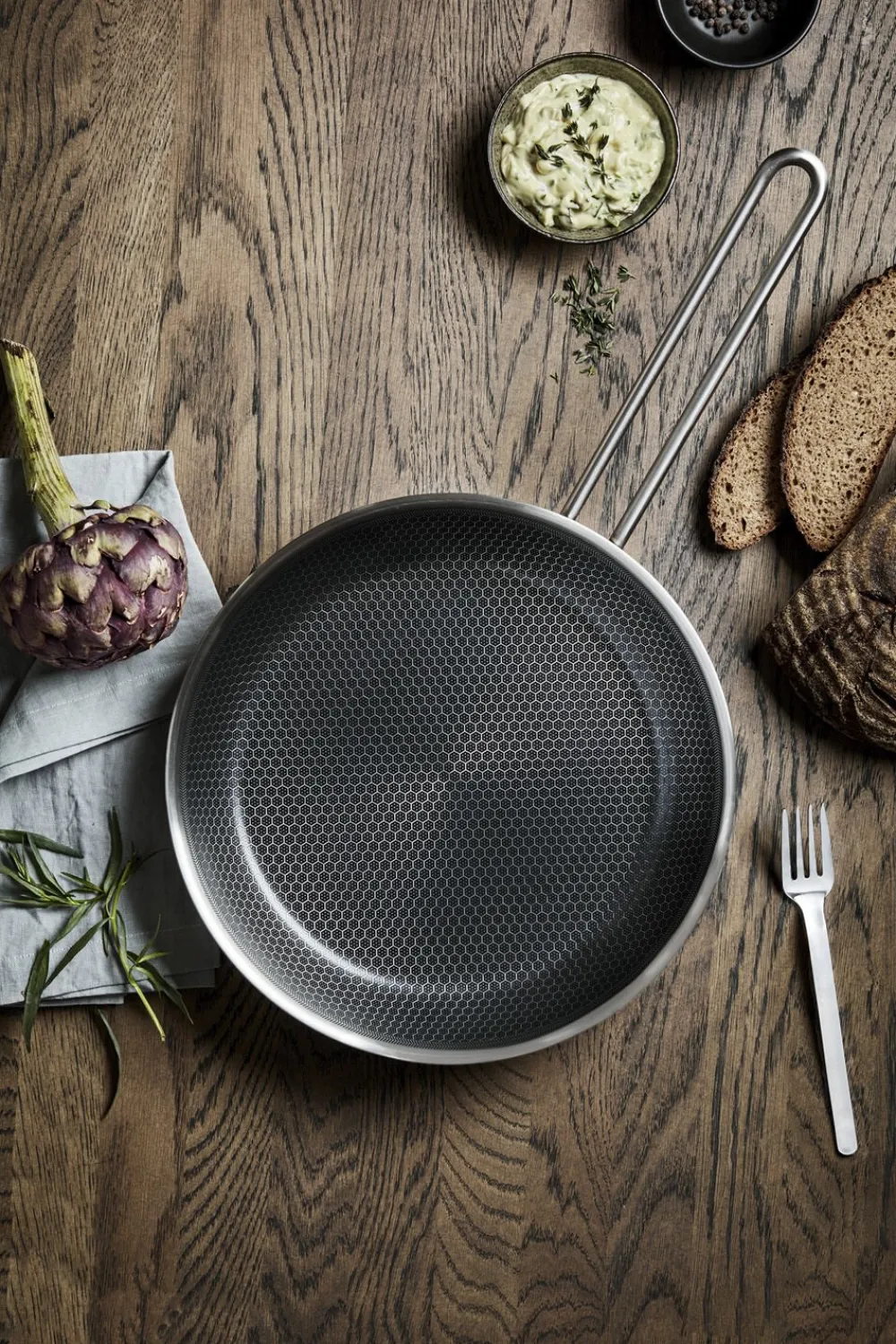 Eva Trio Mosaic stegepande 28 cm keramisk Slip-Let® belægning