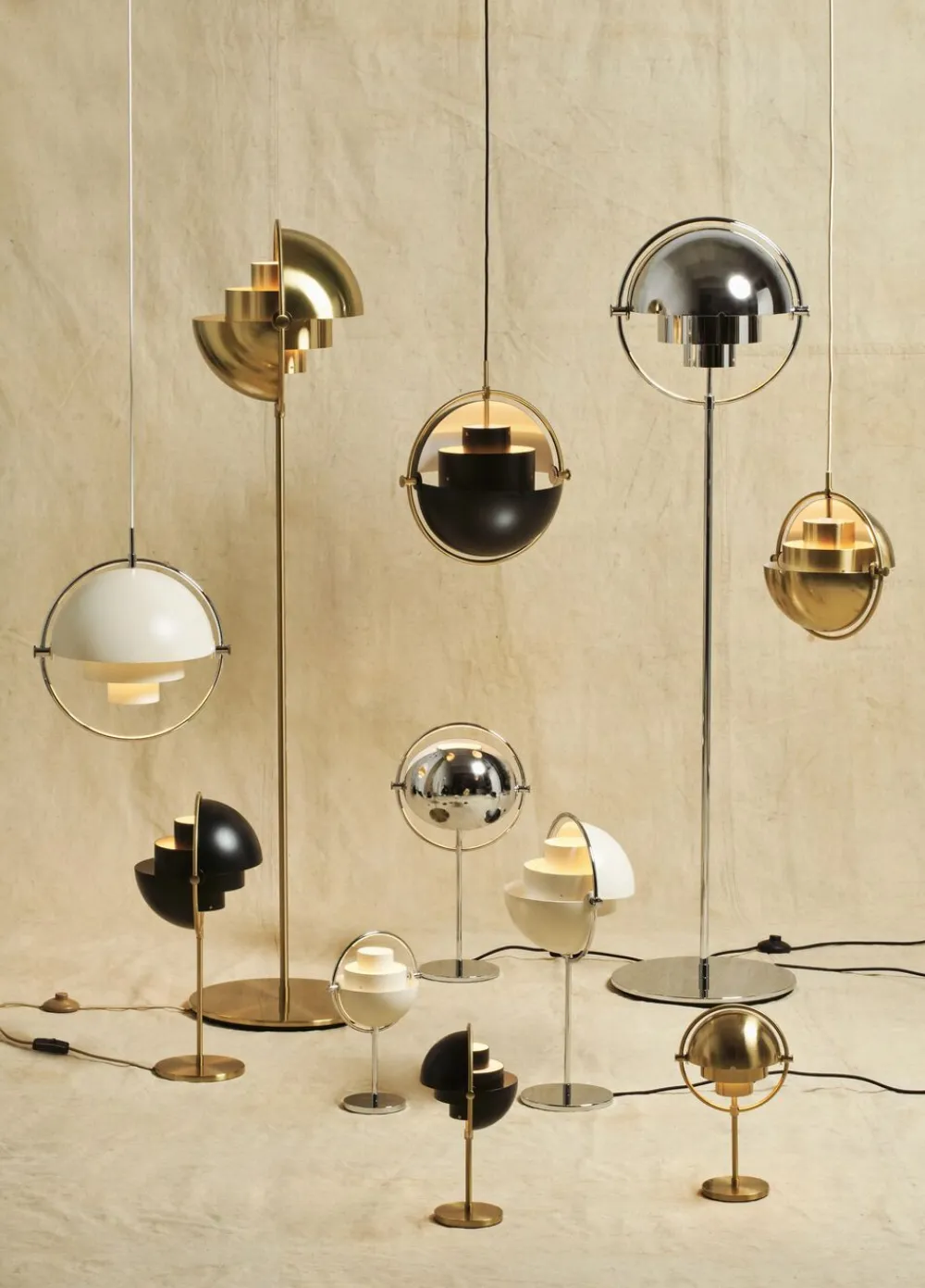 Multi-Lite Floor Lamp - Brass base>Gubi Discount