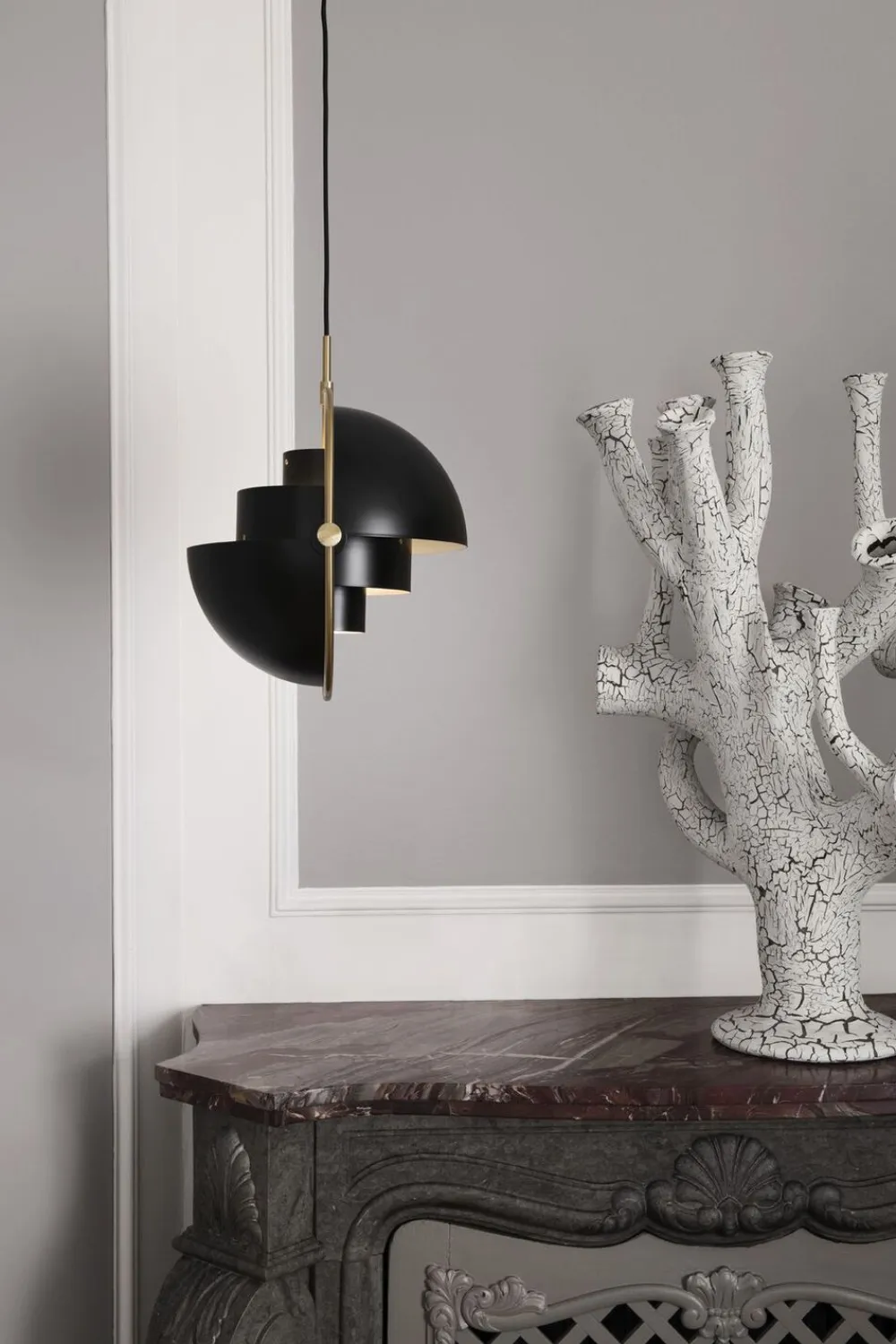 Gubi Multi-Lite Pendant Messing/grå Clearance