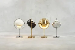 Gubi Multi-Lite Portable Lamp, EU Base: Chrome, Shade: Chrome