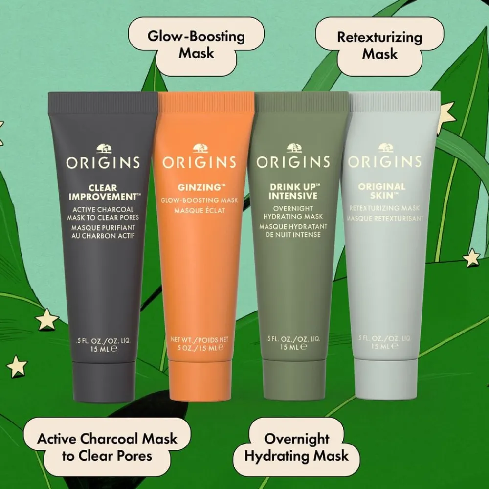 MULTI-MASKERS Four Mini Masking Essentials Gift Set>Origins Discount