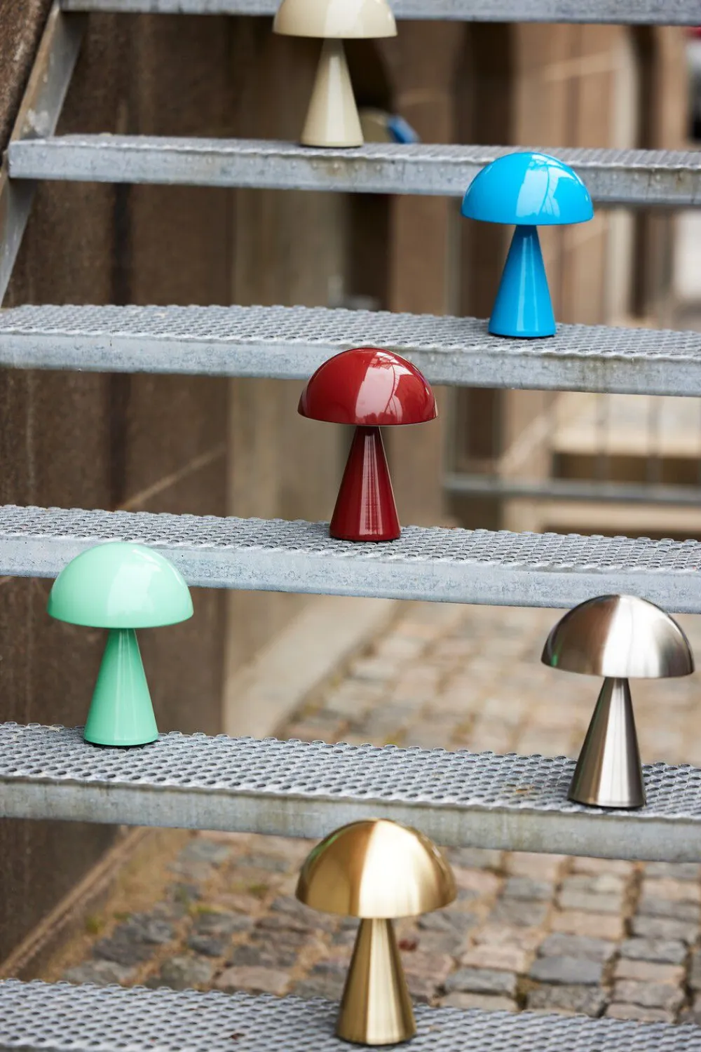 Hübsch Mush Portable Lamp Nickel