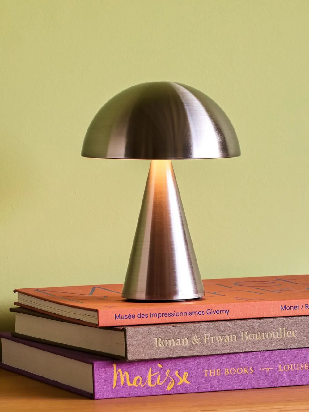 Hübsch Mush Portable Lamp Nickel