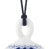 Royal Copenhagen Musselmalet Halvblonde julekugle, 9,5 cm. Clearance