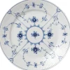 Royal Copenhagen Musselmalet Riflet 22 cm. flad tallerken Hot