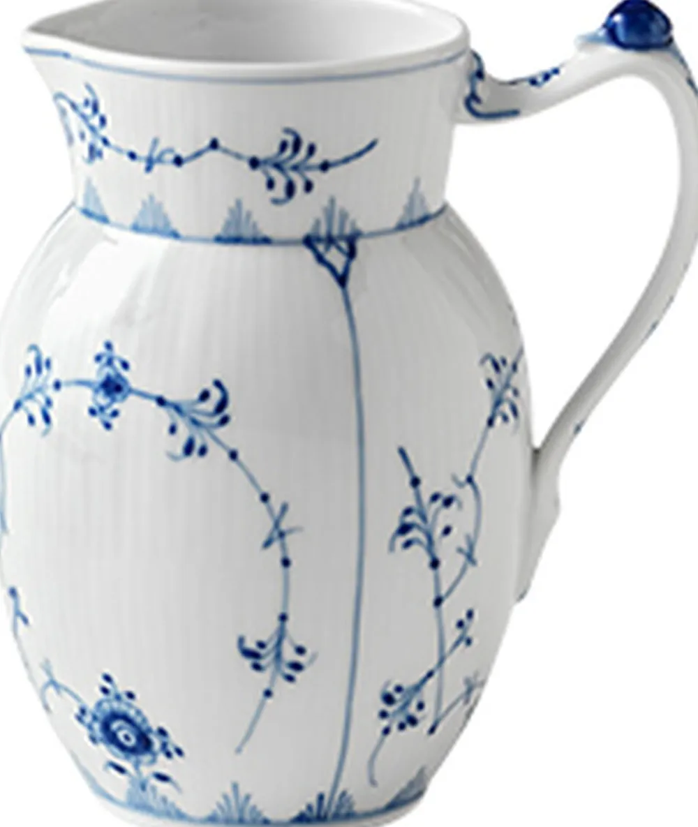 Royal Copenhagen Musselmalet Riflet 0,9 l. kande New