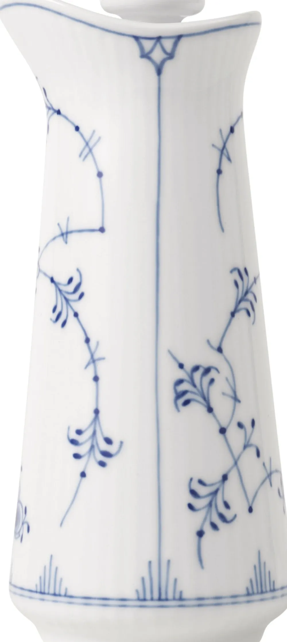 Royal Copenhagen Musselmalet Riflet Olie- og Eddikeflaske, 13,5 cm