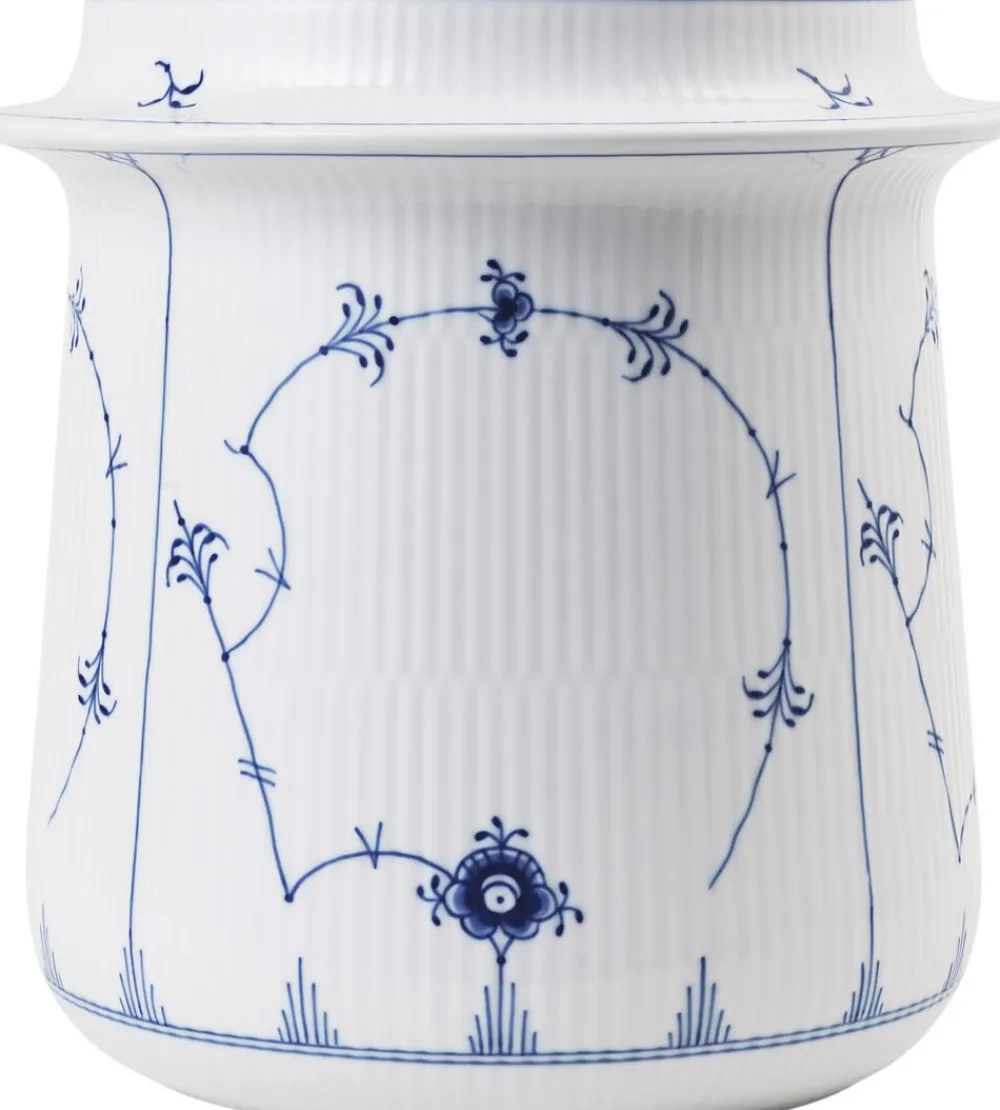 Royal Copenhagen Musselmalet Riflet vinkøler, 21,5 cm. Outlet