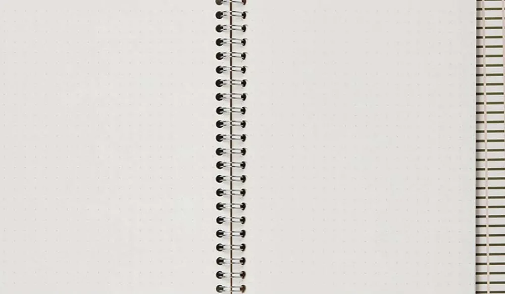 NELA Wirebound Spiral Notebook - Medium, grøn>Notem Outlet