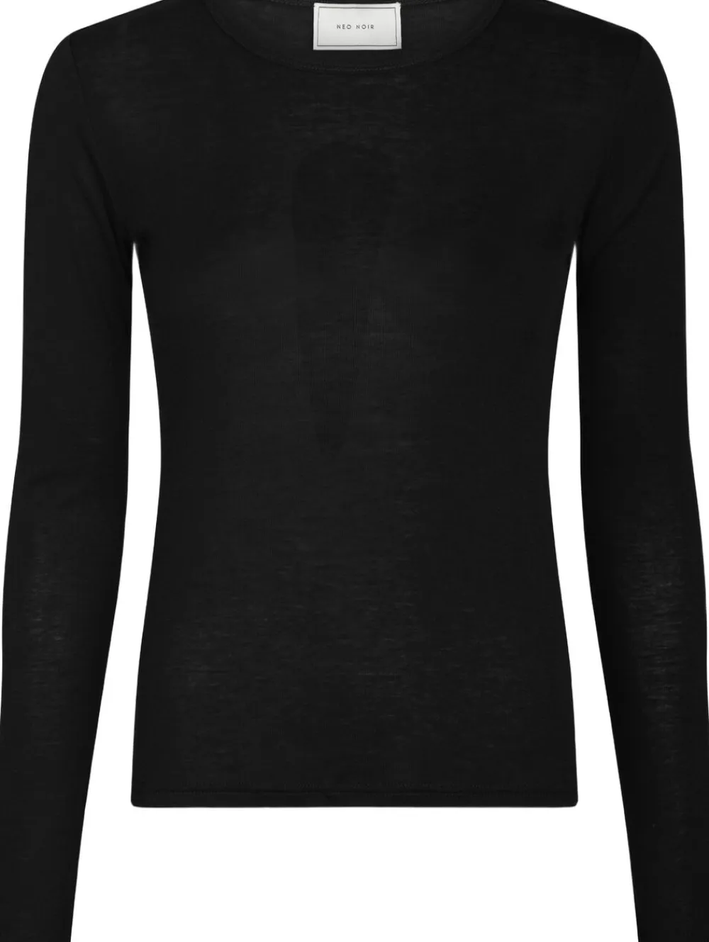 Nella Fine Rib Blouse>Neo Noir