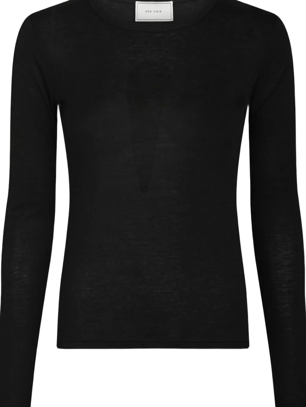 Nella Fine Rib Blouse>Neo Noir