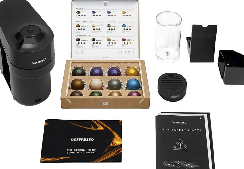 Vertuo Pop coffee machine fraDeLonghi, Liquorice Bl>Nespresso Best
