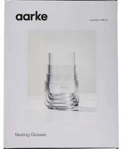 Nesting Glasses - 4 diff sizes i>Aarke Kitchenware New