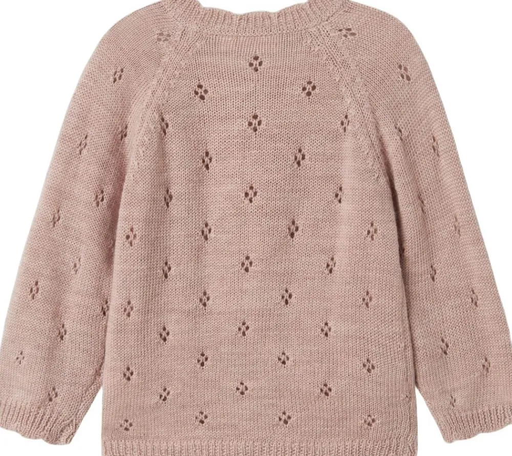 Børn Name It NMFWRILLA WOOL LS KNIT CARD