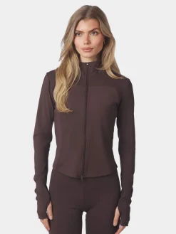 Nolana Zip Blouse>Neo Noir