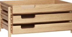 Note Letter Tray Natural>Hübsch Outlet