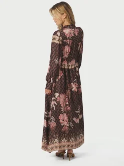 Neo Noir Nova Botanical Border Dress Black Best