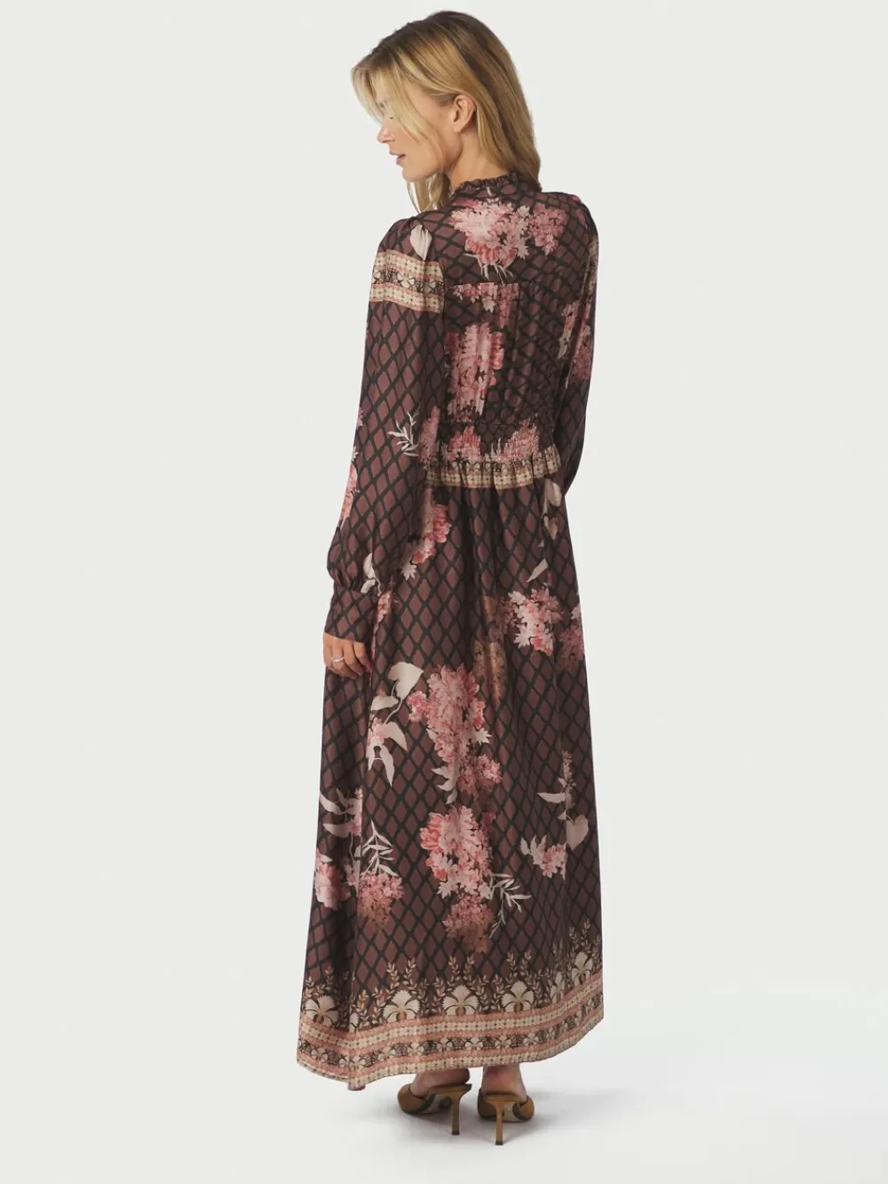 Neo Noir Nova Botanical Border Dress Black Best