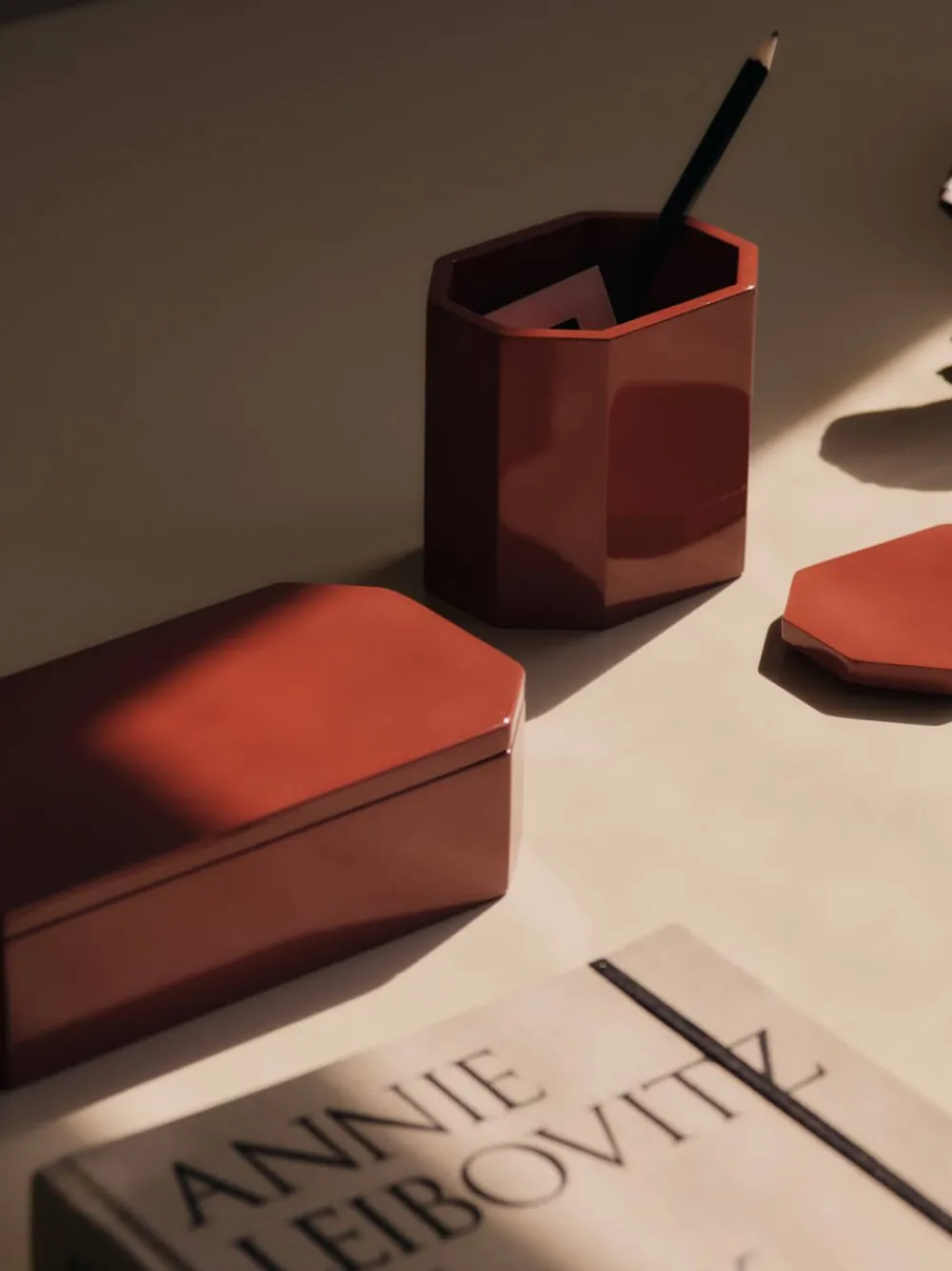 Ferm Living Nova Storage Box - 20 x 10 - Picante Red