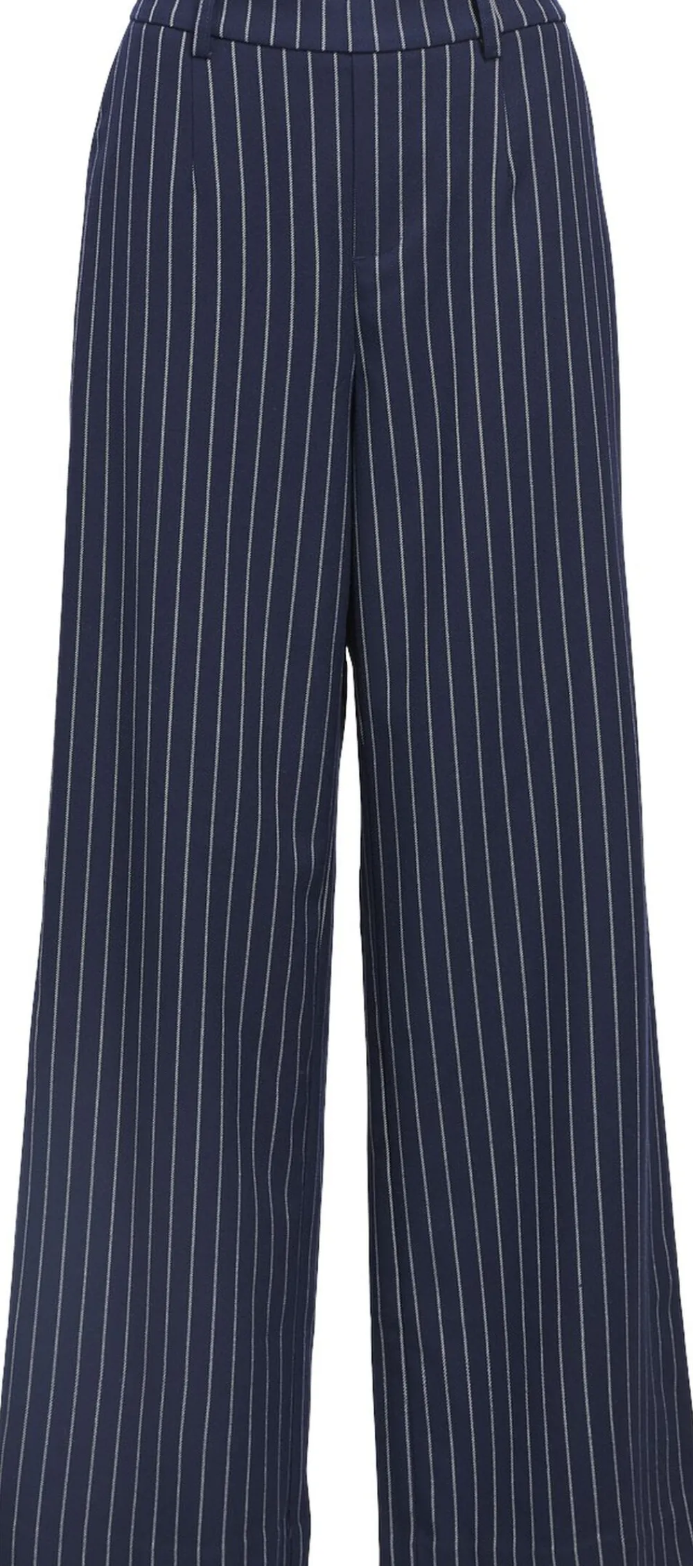 Object OBJLISA WIDE PANT AOP NOOS Sky captain/sandshell pinstripe New