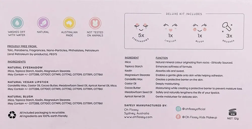 Børn Oh Flossy - Deluxe make-up sæt