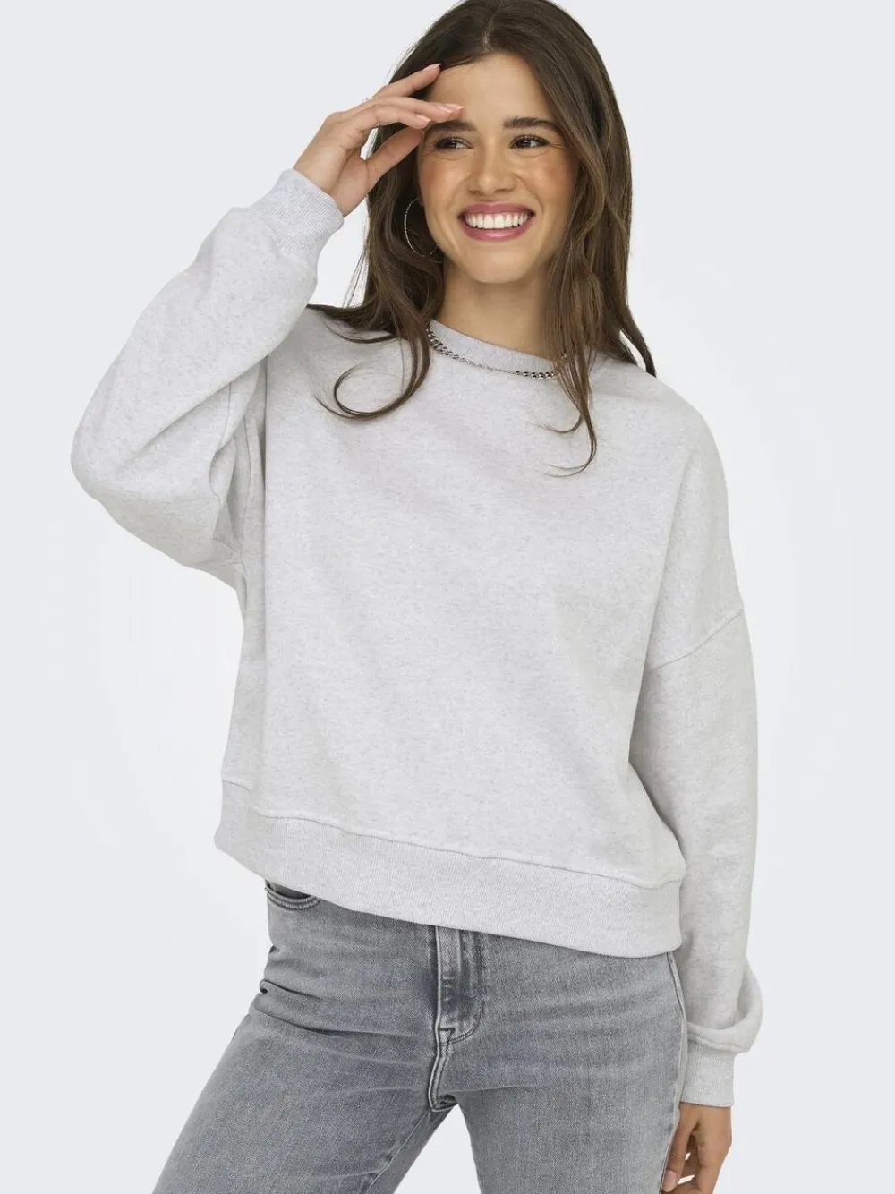 ONLY ONLDAZE L/S CREW NECK SWT NOOS Grå Best