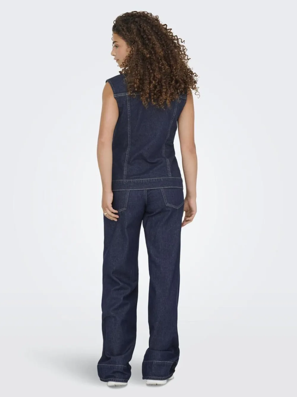 Dame ONLY ONLJOANA RINSE DNM WAISTCOAT MAE