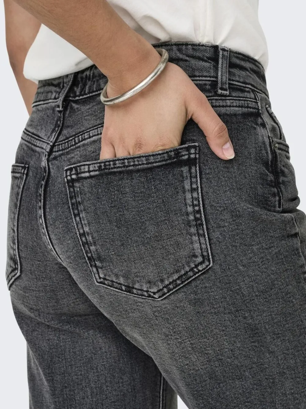 ONLY ONLJUICY LW WIDE DNM DOT890 NOOS Dark grey denim Best
