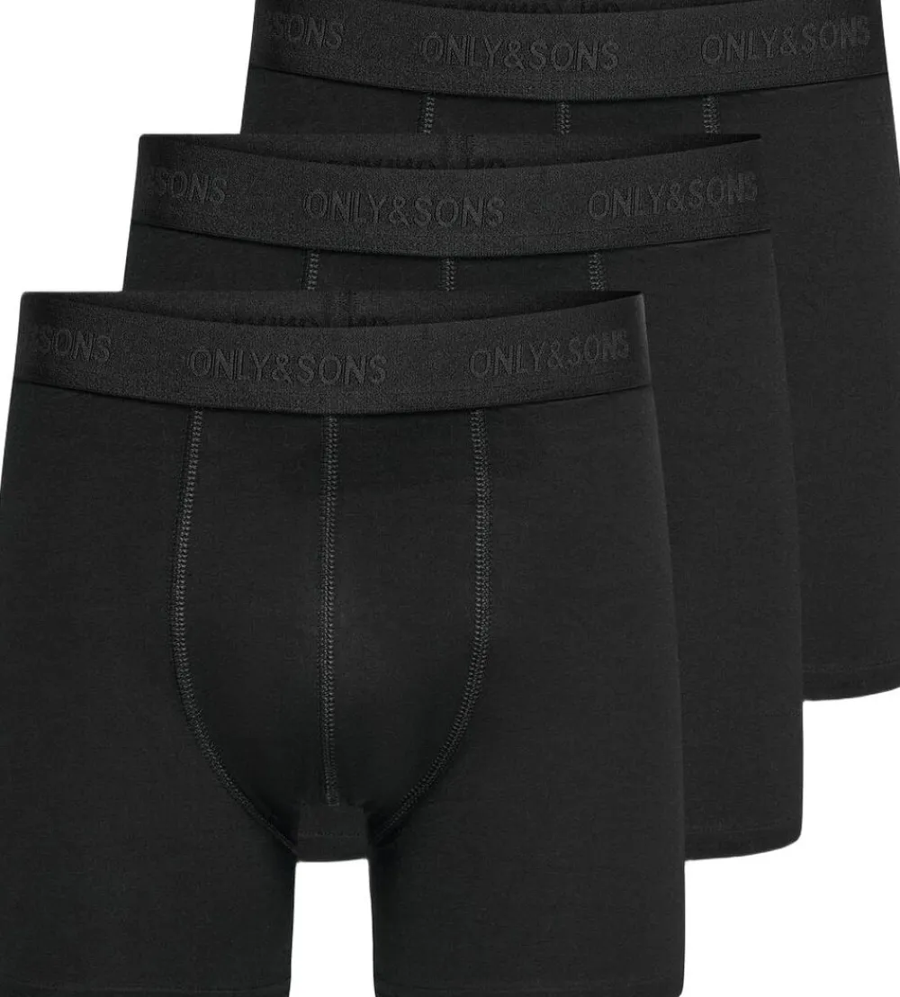Only & Sons ONSFITZ SOLID BOXER 3PACK NOOS