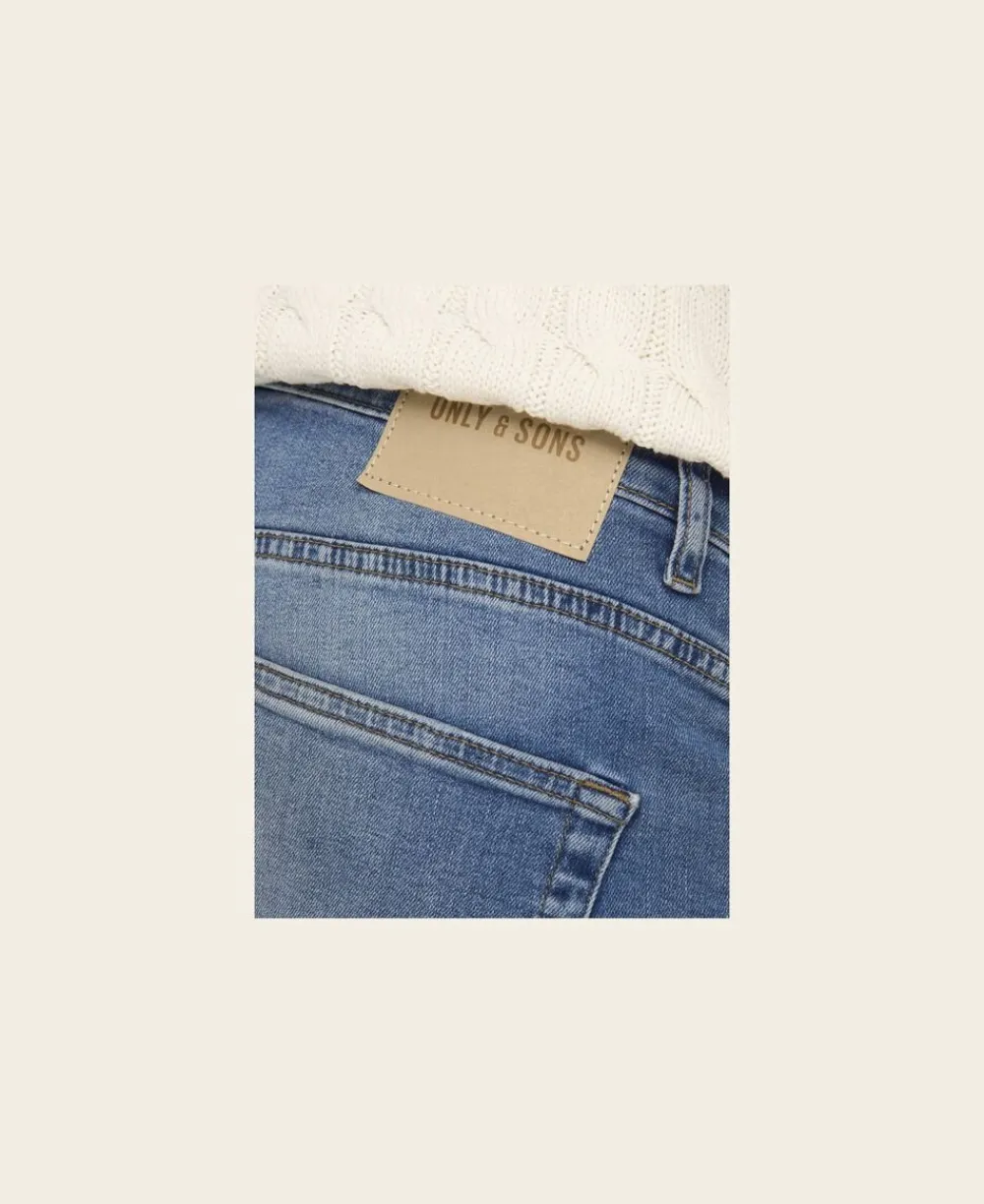 Only & Sons ONSWEFT REGULAR LMB 8264 AZG DNM NO Light medium blue denim Best