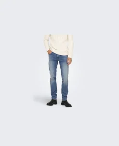 Only & Sons ONSWEFT REGULAR LMB 8264 AZG DNM NO Light medium blue denim Best