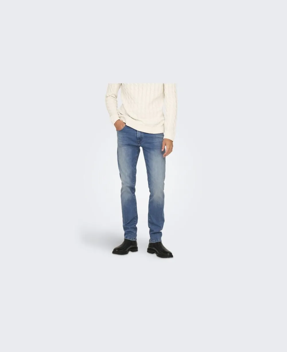 Only & Sons ONSWEFT REGULAR LMB 8264 AZG DNM NO Light medium blue denim Best