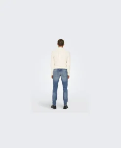 Only & Sons ONSWEFT REGULAR LMB 8264 AZG DNM NO Light medium blue denim Best