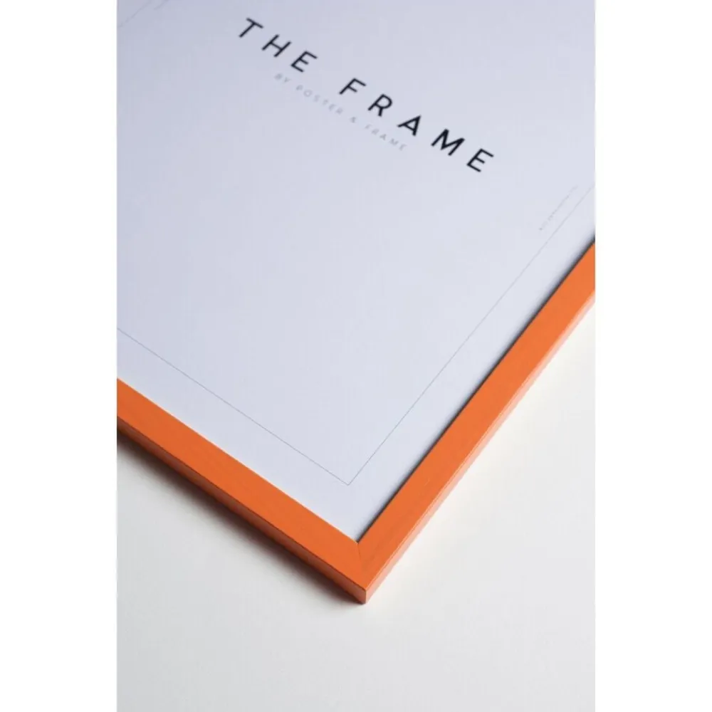 Poster & Frame Orange Wood Frame