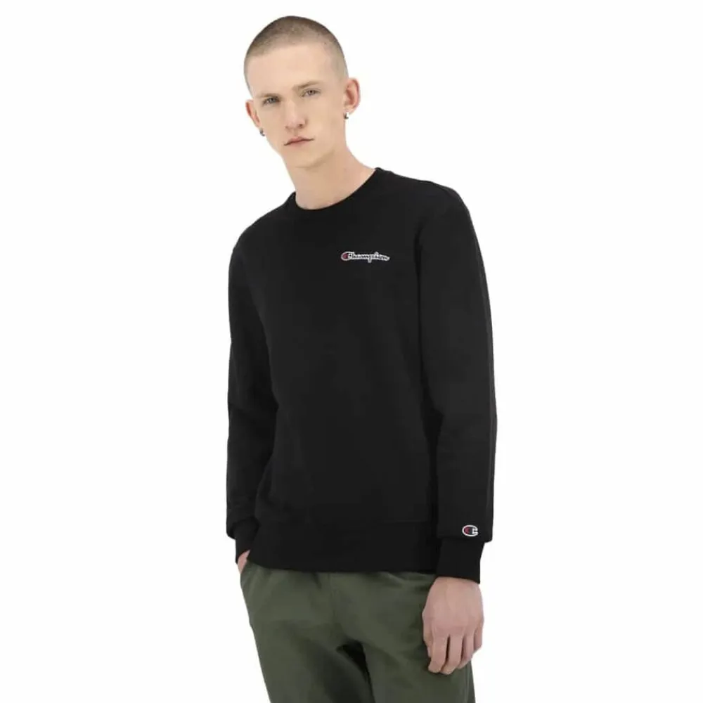 Champion Organic Cotton Blend Small Script Logo sweatshirt Banana New