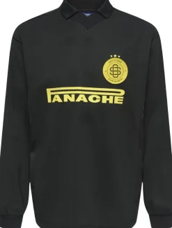 Only & Sons OSJZIDAN LS RESORT TEE JRS Black/grey pin stripe detail Outlet