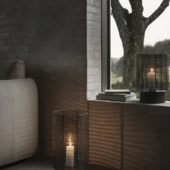 Outdoor Lantern -OLEA- Colour Gunmetal Size M><noscript><img width=