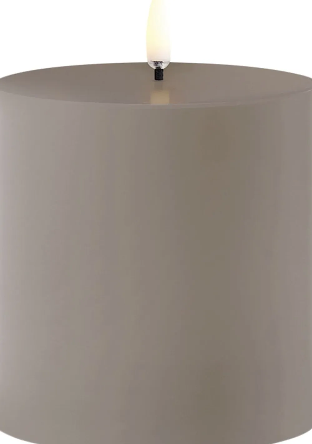 Outdoor LED pillar candle, Sandstone, 8,4x10 cm>Uyuni Clearance