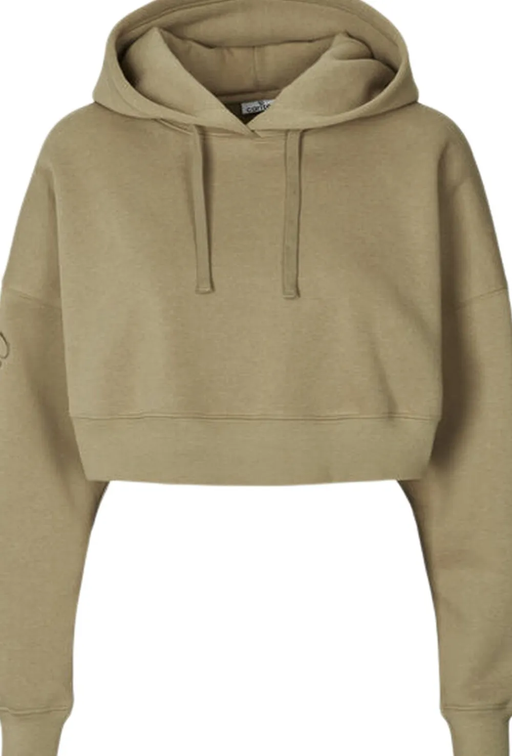 Dame Carite Oversized Crop hættetrøje