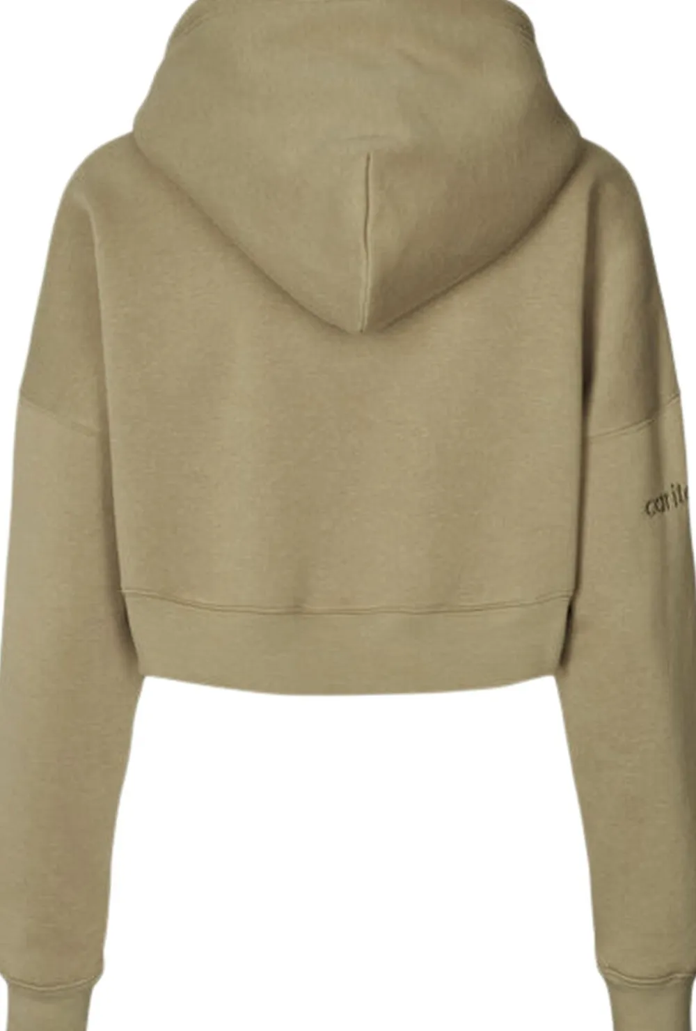 Dame Carite Oversized Crop hættetrøje